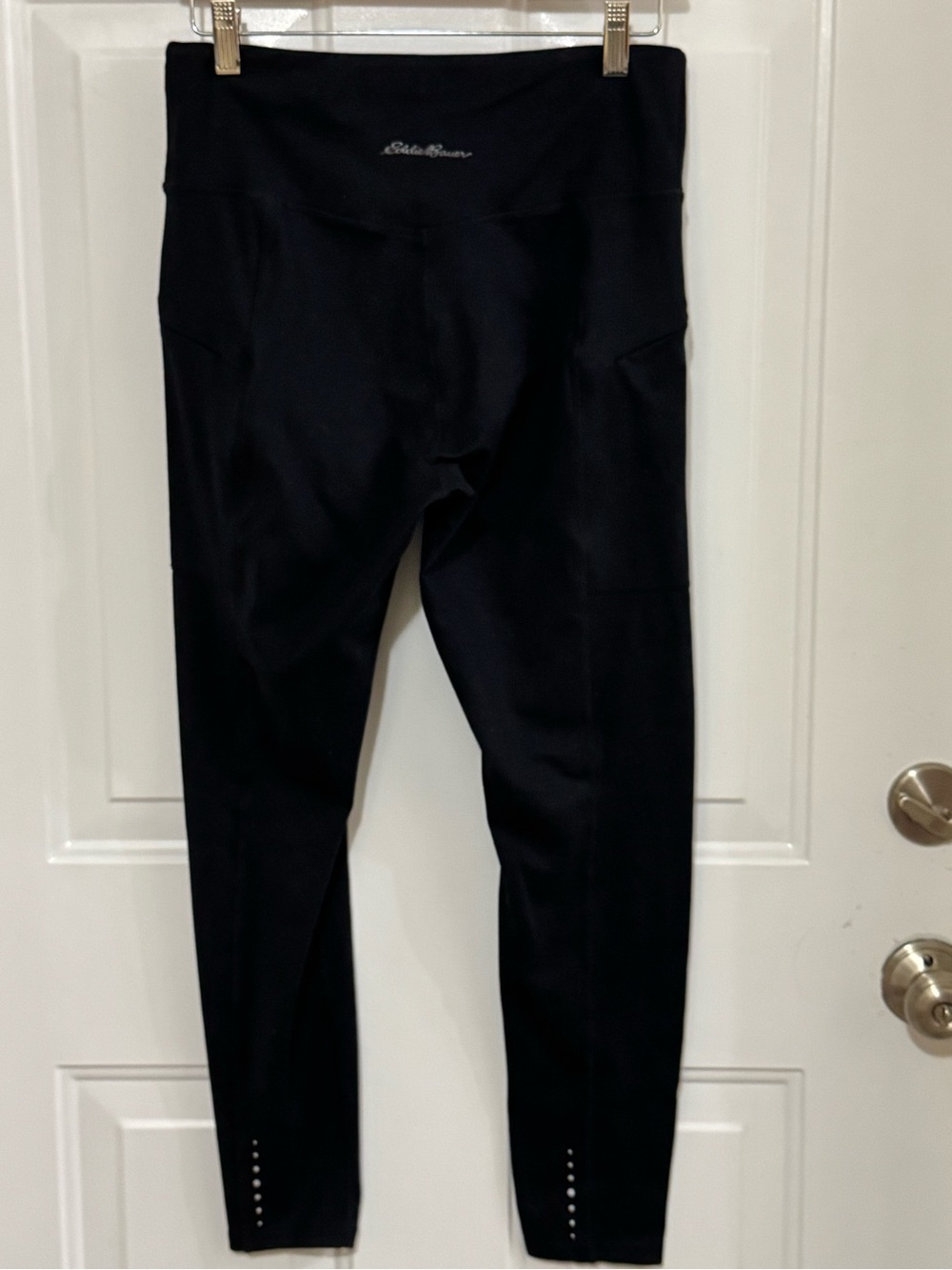 Eddie Bauer Black Leggings "High Rise," "Trail Tight," "Side zip Pockets